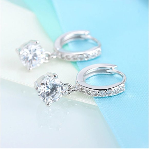 NEW 925 Sterling Silver Drop Earrings - Picture 10 of 12